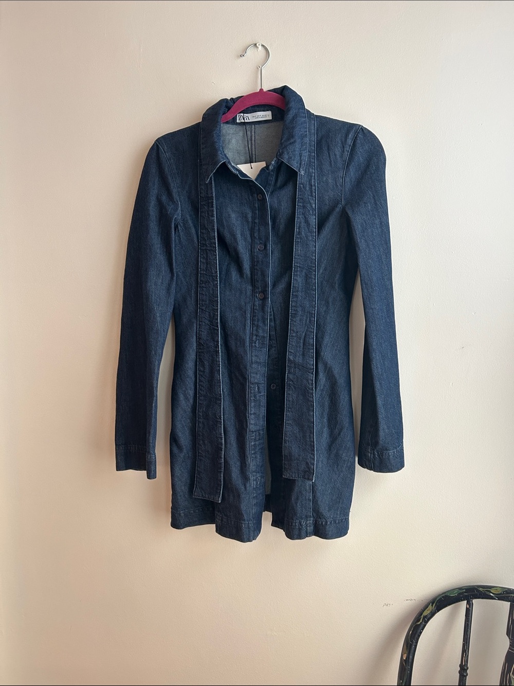 Zara NWT SIZE S DENIM DRESS